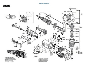 Kondensator Szlifierka kątowa BOSCH PWS20-230J 803