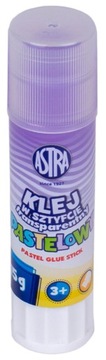 Astra KLEJ W SZTYFCIE PASTELOWY transparentny 15g szkolny