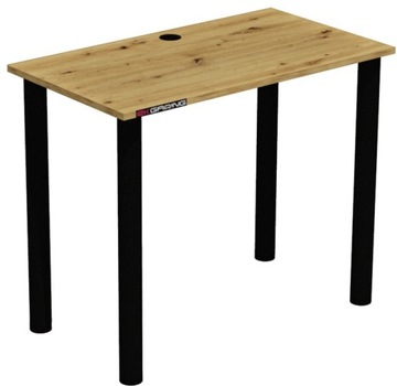 BIURKO GAMINGOWE KOMPUTEROWE GAMING 90x50 DĄB ARTISAN