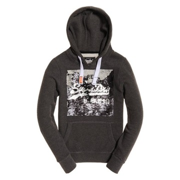Bluza SUPERDRY damska dresowa z kapturem ciepła S