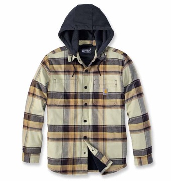 CARHARTT koszula flanelowa ocieplana z kapturem L