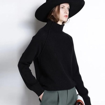 winter turtleneck cashmere sweater women knitted p