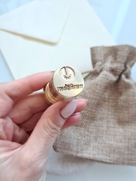 Штамп восковой 25мм ЛАТУНЬ с Вашим логотипом, текстом и графикой