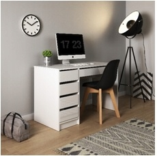 ML/IDA ТРУДАМНЫЙ СТОЛИК, БЕЛЫЙ ГЛЯНЦЕВЫЙ, 120 см, белый