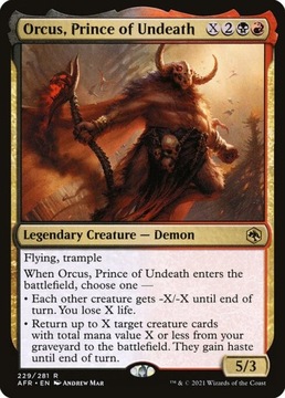 MtG: Orcus, Prince of Undeath (AFR)