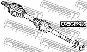 ŁOŻYSKO PÓŁOSI AS-356216 FEBEST
