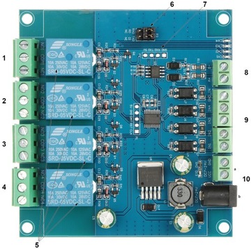 РЕЛЕЙНЫЙ МОДУЛЬ 4R-D7 Modbus RTU