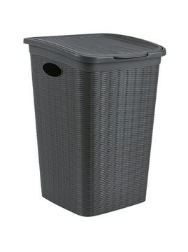 Kosz na pranie 50l popiel rattan