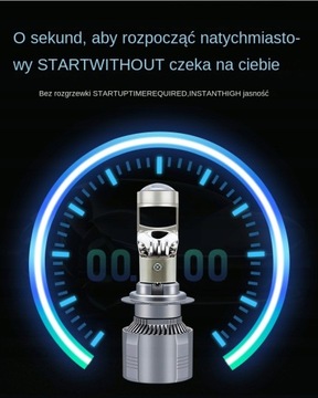 Светодиодные линзы H7 Двухсветодиодные проекторы 6000K 2 лампы накаливания