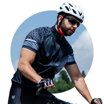 Koszulka Rowerowa Męska z Krótkim Rękawem Kolarska na Rower Termoaktywna XL