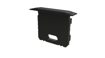 Zaślepka do profilu aluminiowego LED listwy GLG3 Czarna z otworem