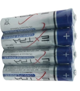 Батарейки ААА EXTRA LONGLIFE POWER R3 1,5В, 4 шт.