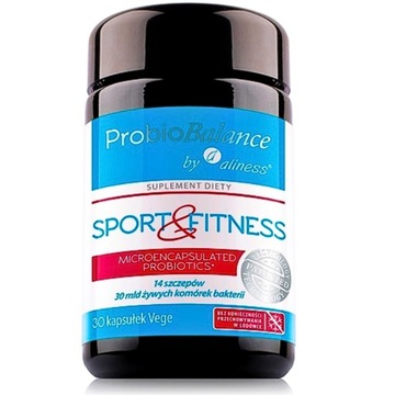Aliness ProbioBalance SPORT FITNESS Probiotyk 30kapsułek Cholesterol Jelita
