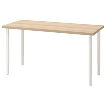 IKEA LAGKAPTEN/OLOV BIURKO BEJC. BIAŁY 140x60 cm