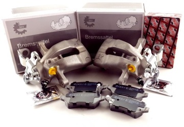 2X ZACISK + KLOCKI HAMULCOWE OPEL ASTRA H TYŁ 38MM