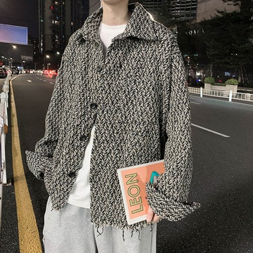 Jackets Men Autumn Tassel Retro Outwear Korean Sty