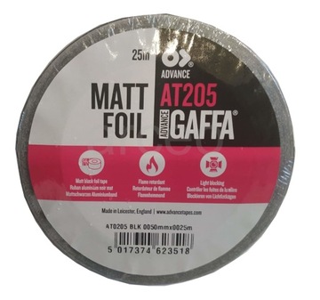 TAŚMA ALUMINIOWA ANTYREFLEKSYJNA CZARNA MATOWA