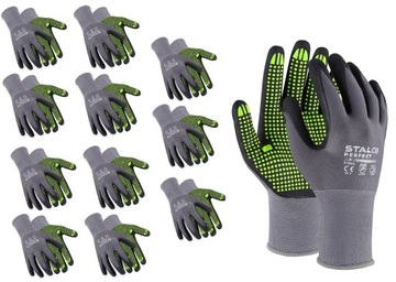 STALCO Rękawice Nitrile Flex Dots spandex 12 par 9