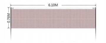 СЕТКА ДЛЯ БАДМИНТОНА И ВОЛЕЙБОЛА ДЛЯ ТЕННИСА, ПОРТАТИВНАЯ, СКЛАДНАЯ