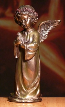 КРАСИВАЯ ФИГУРКА АНГЕЛА АНГЕЛ АНГЕЛ с ГОЛУБЕМ