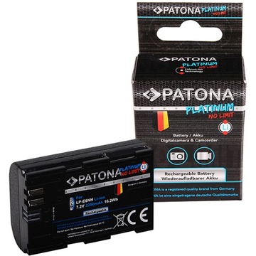 2x Akumulator PATONA PLATINUM LP-E6NH + ładowarka