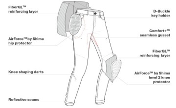 МОТО ДЖИНСЫ NA SHIMA DEVON LADY ЧЕРНЫЕ 32/L