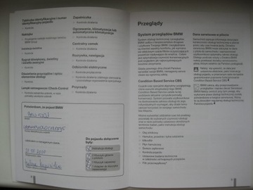 BMW książka serwisowa przeglądów 2004 PL oryginał