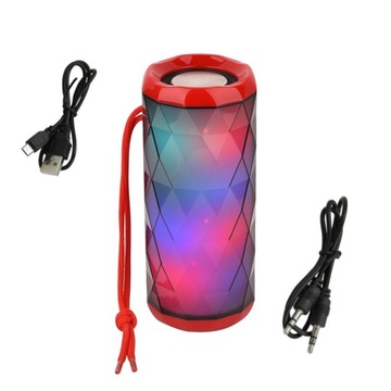 Głosnik świecący przenośny bezprzewodowy Bluetooth LED z radiem maly TG 167