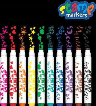 Маркеры, Штампы, Маркеры, Штампы, 10 цветов