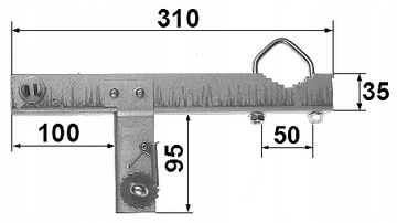 Зажим для дымохода, держатель мачты, зажим с трещоткой