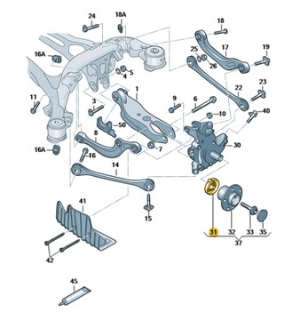 AUDI Q5 A6 Q7 TĚSNĚNÍ LOŽISKO TĚHLICE 80A505491