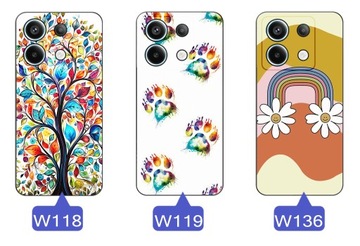 ETUI do Xiaomi Redmi Note 13 Pro 5G WZORY | SILIKONOWE MATT SZKŁO