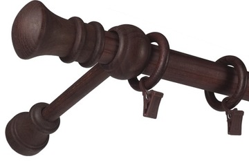 Карниз деревянный, диаметр 28, 1,6 м, одинарный, 160 см.