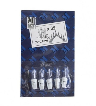 Blister x5 zapasowe żarówki 7V 0,98W RESERVLAMPA