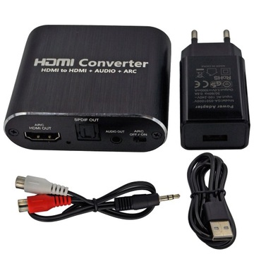 ЦАП HDMI-HDMI +аудио ARC-конвертер PS4 Blu-ray DVD Xbox TV ПК