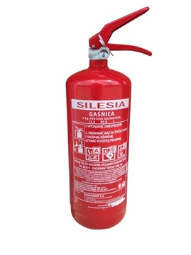 Gaśnica proszkowa ABC 4 kg Silesian Gas