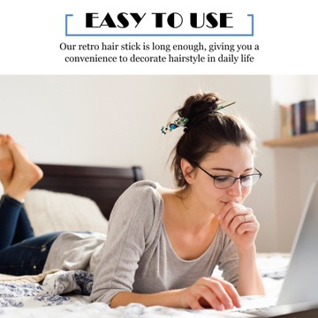 Алюминиевая заколка для волос Hanfu Cloisonne