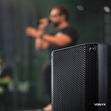 Сценическая мониторная колонка с двухканальным усилением 8 дюймов, 250 Вт BT/MP3