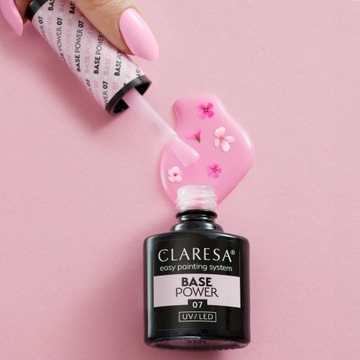База для ногтей Claresa Hybrid POWER 07 карамельно-розовая SEOL