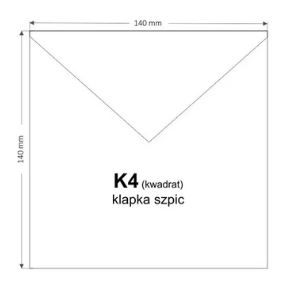 Конверт декоративный квадратный 14х14см кремовый, 10 шт.