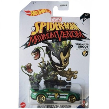 HOT WHEELS MARVEL SPIDER-MAN MAXIMUM VENOM VENOMIZED GROOT 4/5