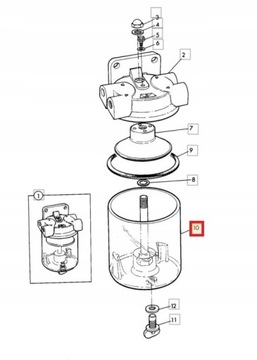 СТЕКЛО ТОПЛИВОРАЗДАВАТЕЛЯ JCB 3CX