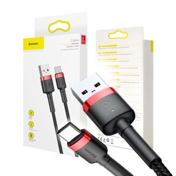 Baseus kabel USB-C Typ C Quick Charge 3.0 2A 100cm