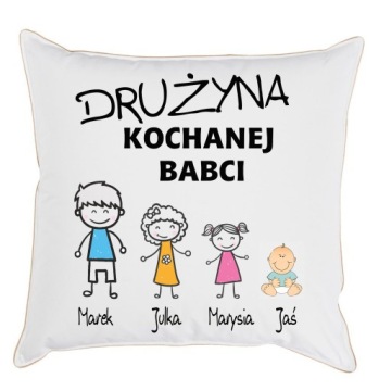 PODUSZKA NA DZIEŃ BABCI + IMIONA TWOICH WNUKÓW