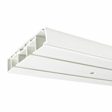 Karnisz SZYNA SUFITOWA PCV II-torowa 550cm