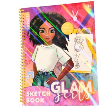 Glam Girls Szkicownik Kolorowanka MODA 24str nr 3