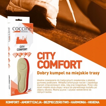 Стельки для обуви COCCINE CITY COMFORT, размеры 44-47