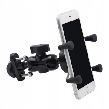 MOTOCYKLOWY UCHWYT X NA TELEFON SKUTER MOTOR