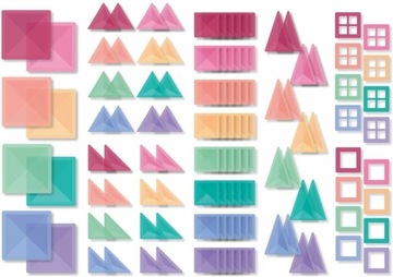 МАГНИТНЫЕ БЛОКИ CONNETIX PASTEL CREATIVE НАБОР 120 ШТ.