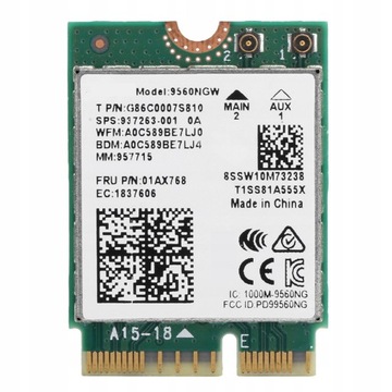 Карта Wi-Fi шириной 1 см 9560NGW
